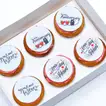 Delicious Vanilla Happy Anniversary Cupcakes - Set of 6