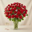 Bunch of 50 Scarlet Red Roses