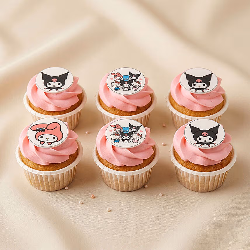 Kuromi Themed Cupcakes