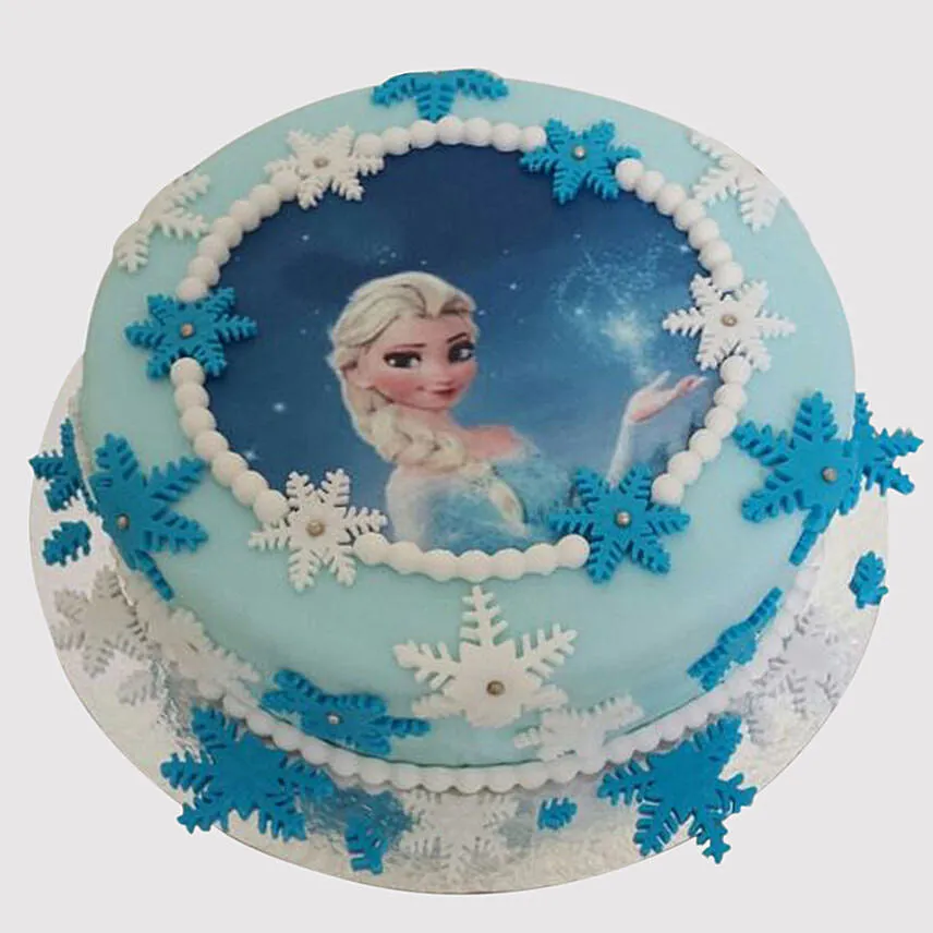 Frozen Snowflakes Cake