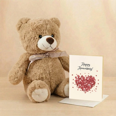 Anniversary Gift Card n Teddy