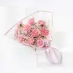 Lavender Glow: Elegant Pink Carnation & Gypso Bouquet