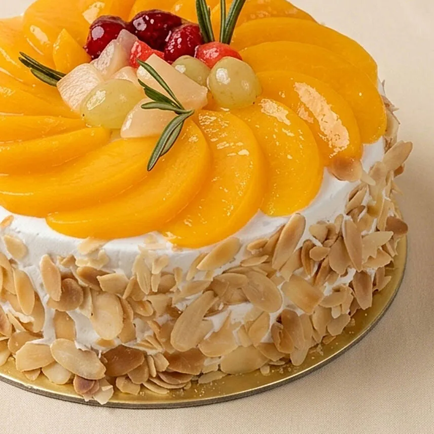 Eggless Fresh Fruit Cake