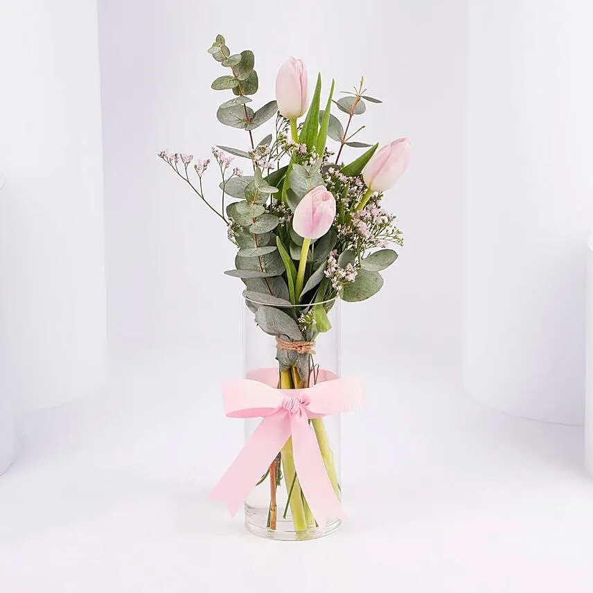 Three Tulips in a Vase