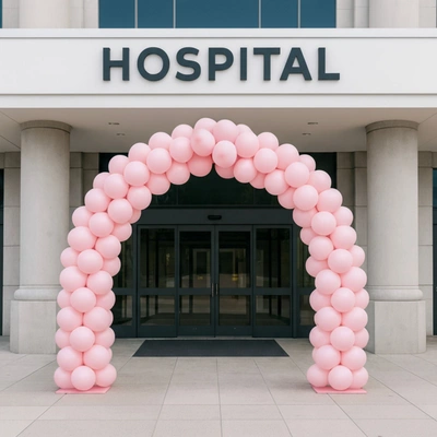 Hope Arch | Pink October Hospital Decor