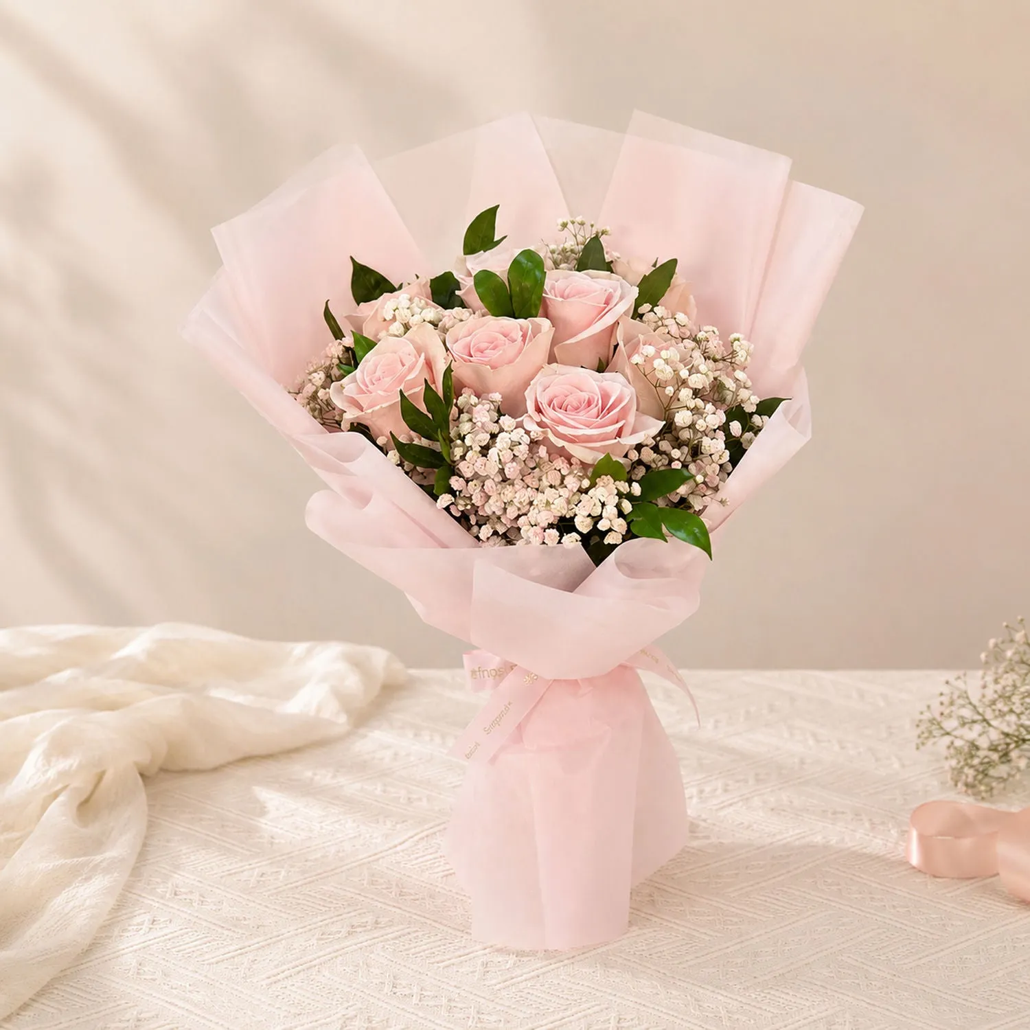 Beautiful Pink Roses Bouquet