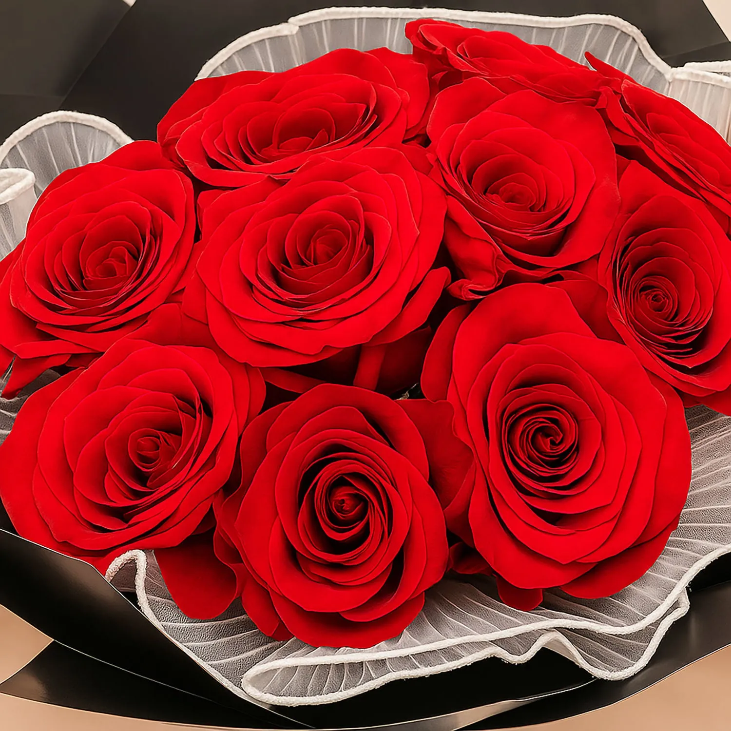 Scarlet Whisper Premium Flower Bouquet