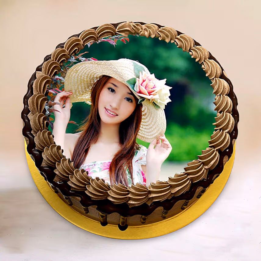 Personalised Yummy Chocolate Ganache Cake 6 Inches