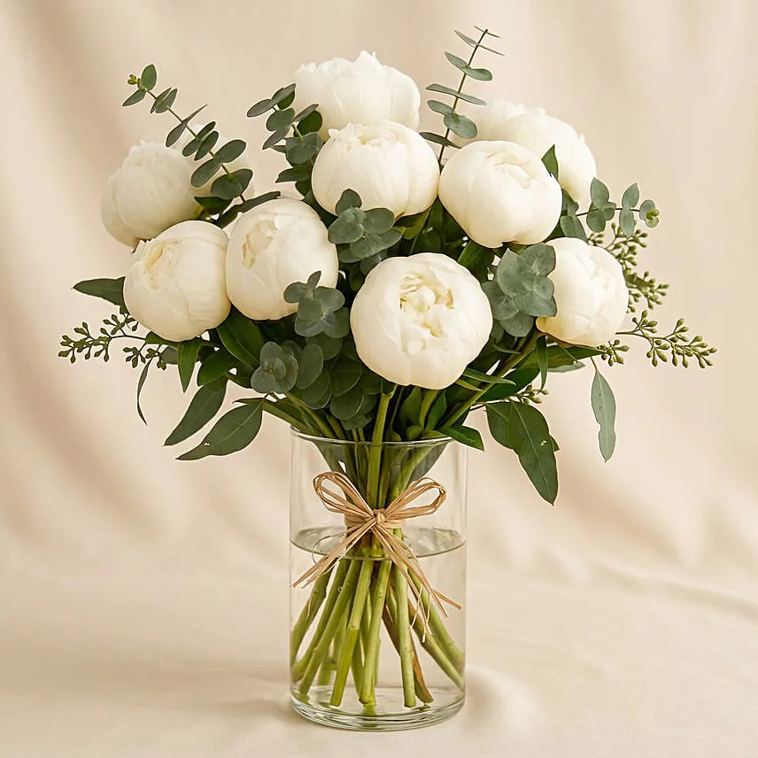 Perfect White Peonies