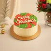 Decorative Xmas Floral Vase with Cake