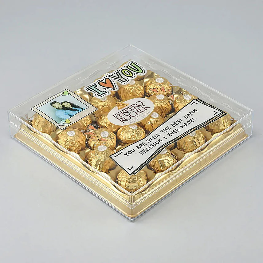 Personalised Love You Ferrero Rocher Box