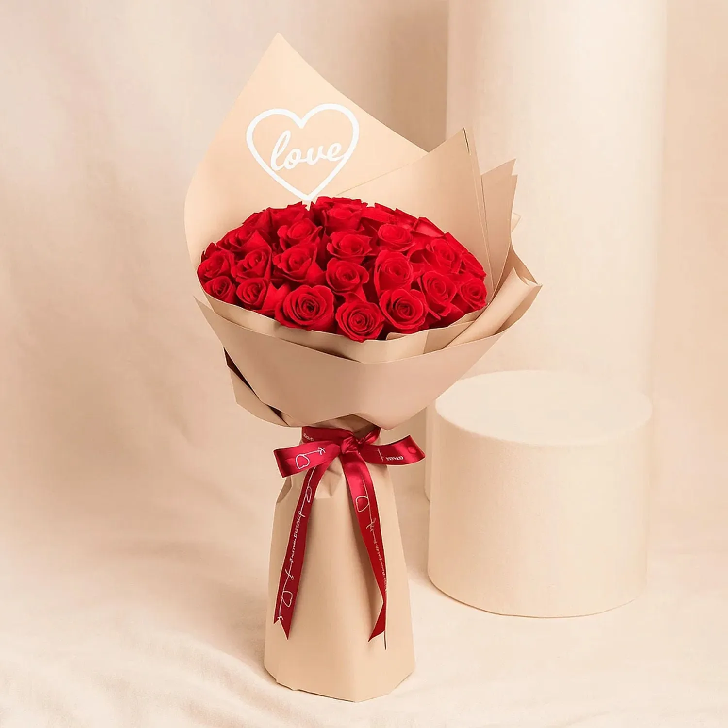 Love Light Red Flower Bouquet