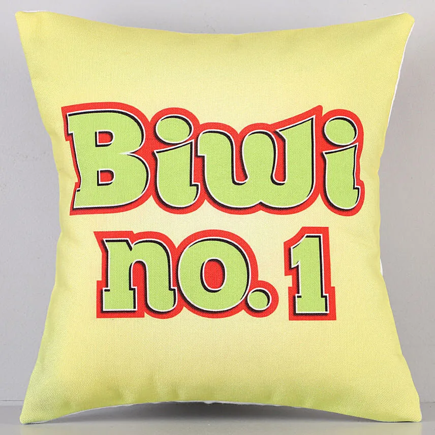 Yellow Cushion For Biwi No 1