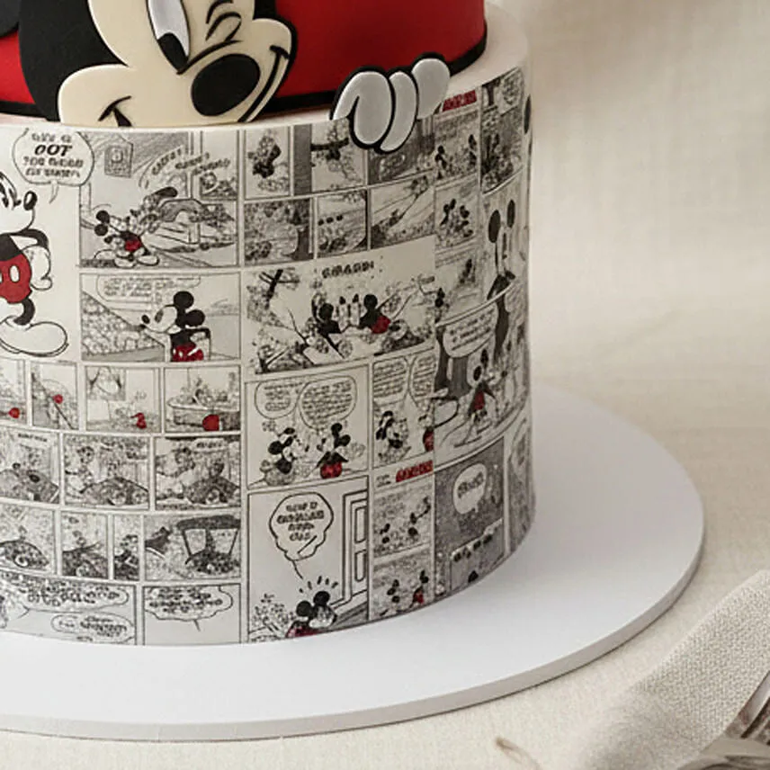 Mickey Mouse Comic Cake
