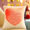 Romantic 'I Will Never Stop Loving You' Cushion - Perfect Gift for Loved Ones