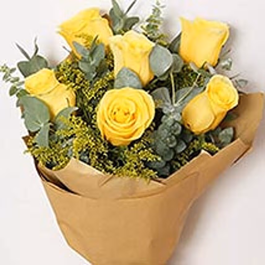 Bouquet Of Yellow Roses