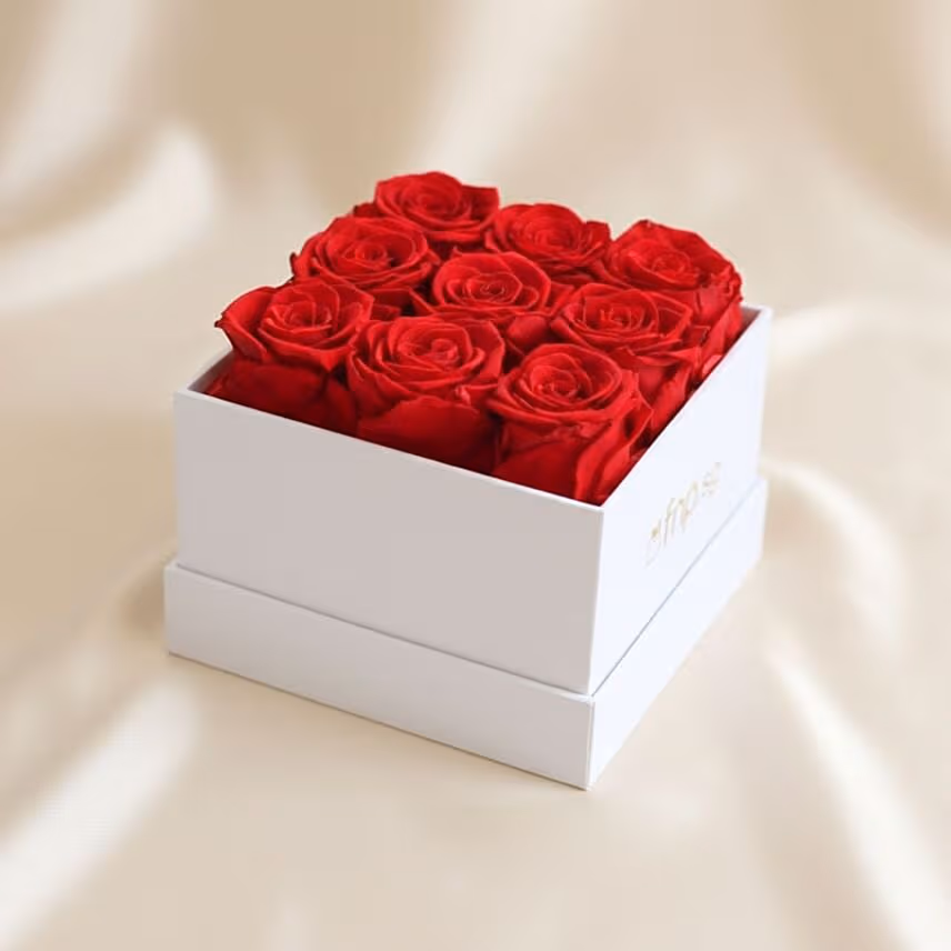 Preserved 9 Roses Box for Valentine's