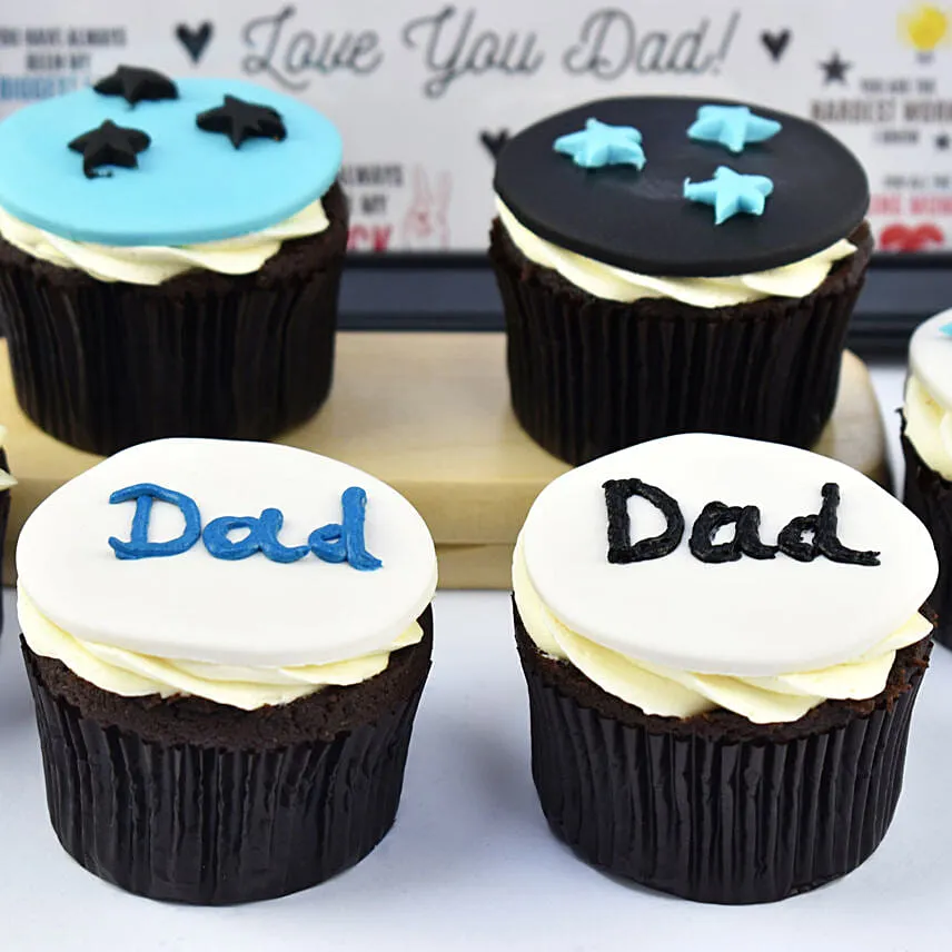Starry Cupcakes For Dad