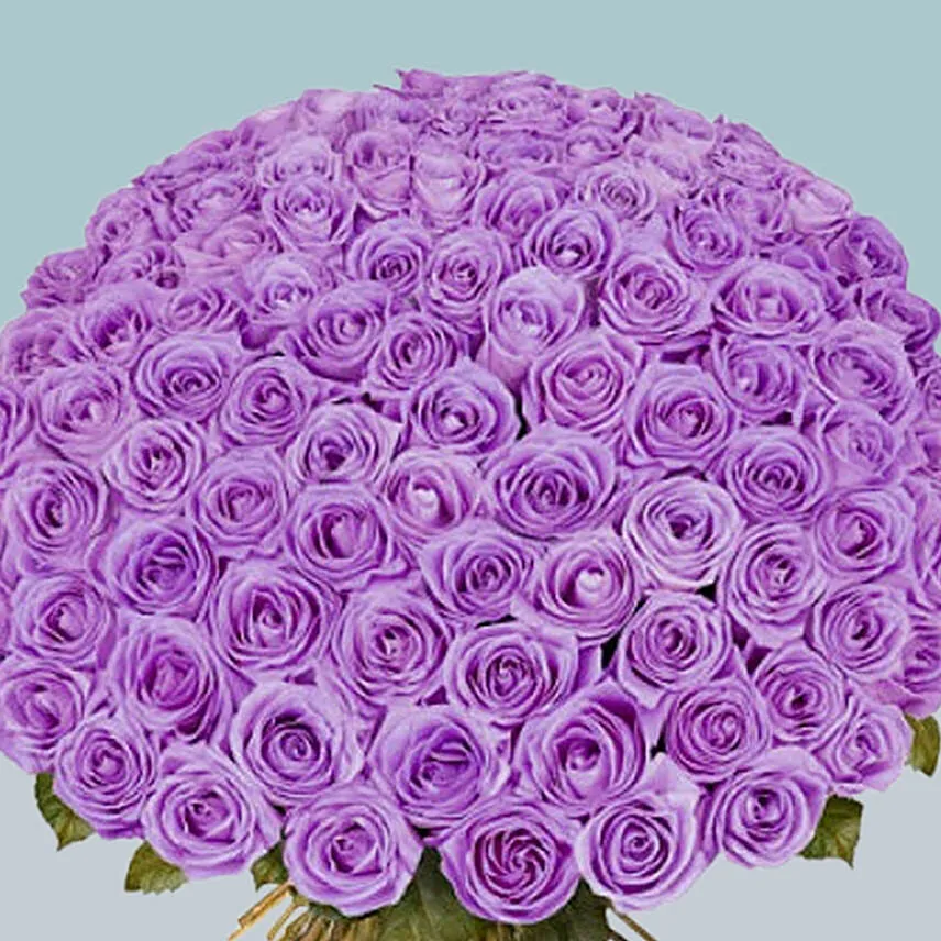 99 Purple Roses Bouquet