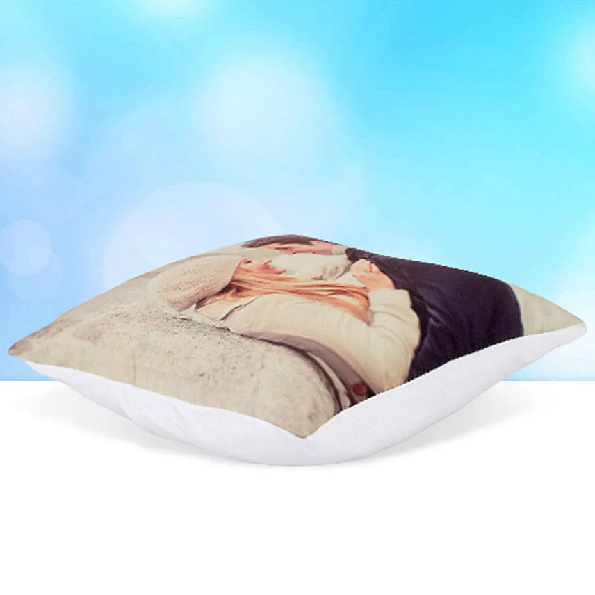 Personalised Led Cushion For Couple With Card