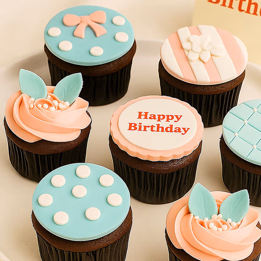 Birthday Decorated Cupcakes