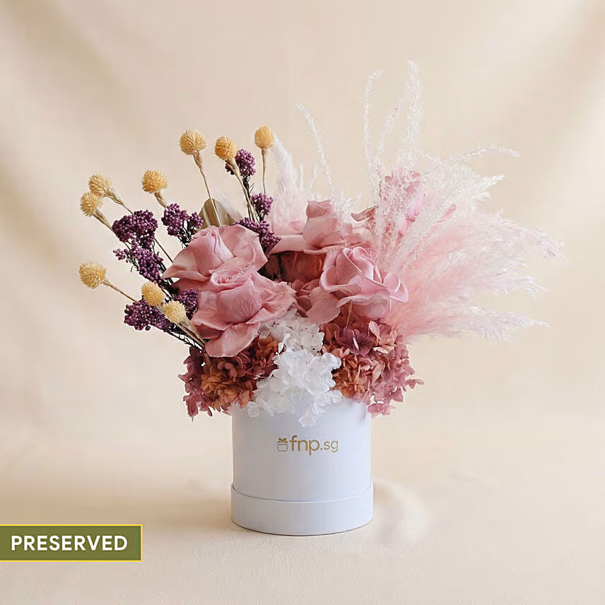 Truly Yours Preserved Flowers Box for Valentine's Day Gift