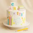 Educational Fun: Pencil & Frosting Delight Cake - Chocolate