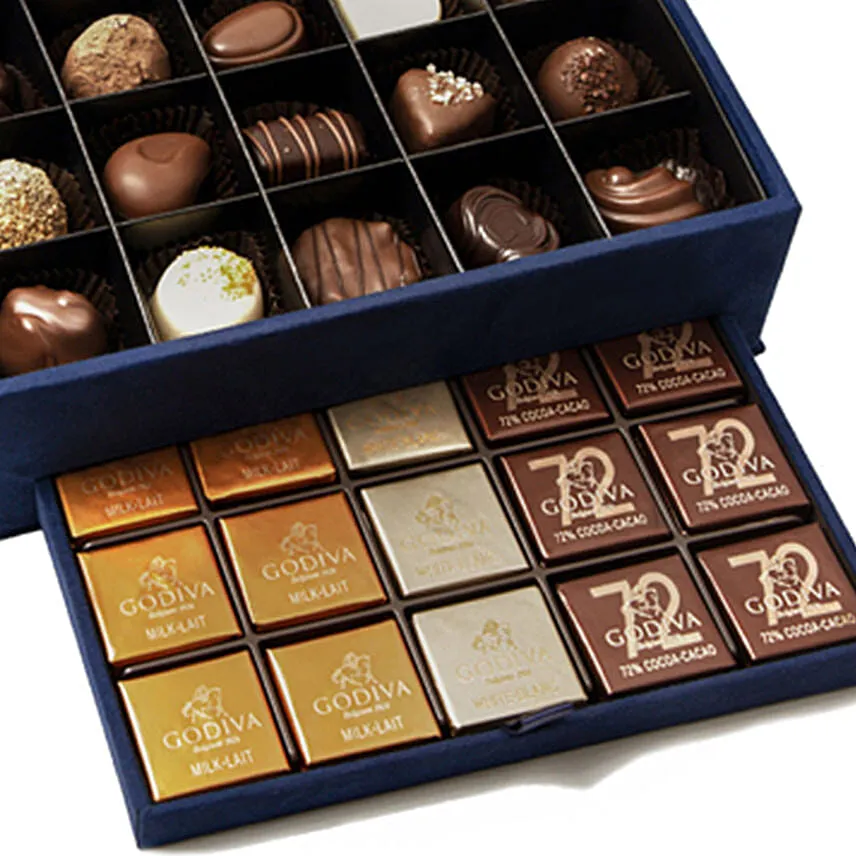 Godiva Royal Gift Box Small Navy Blue