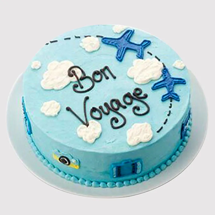Bon Voyage Themed Cake