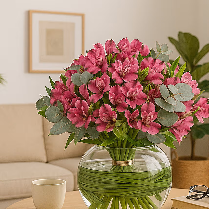 Purple Peruvian Lily Arrangement