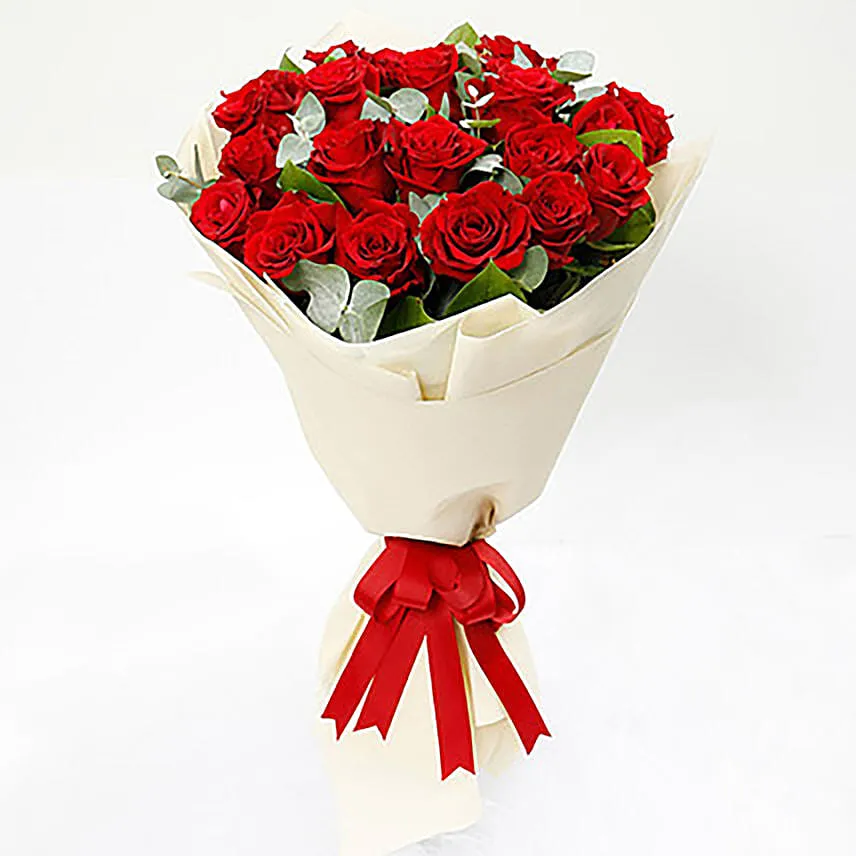20 Timeless Red Roses Bouquet Add