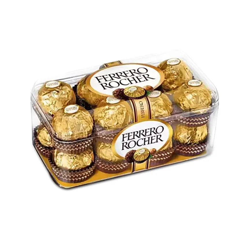 Butter Sponge Cake With Ferrero Rocher