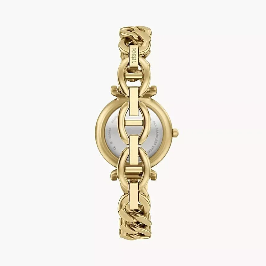 Fossil Gold Tone Watch Gift basket for Her