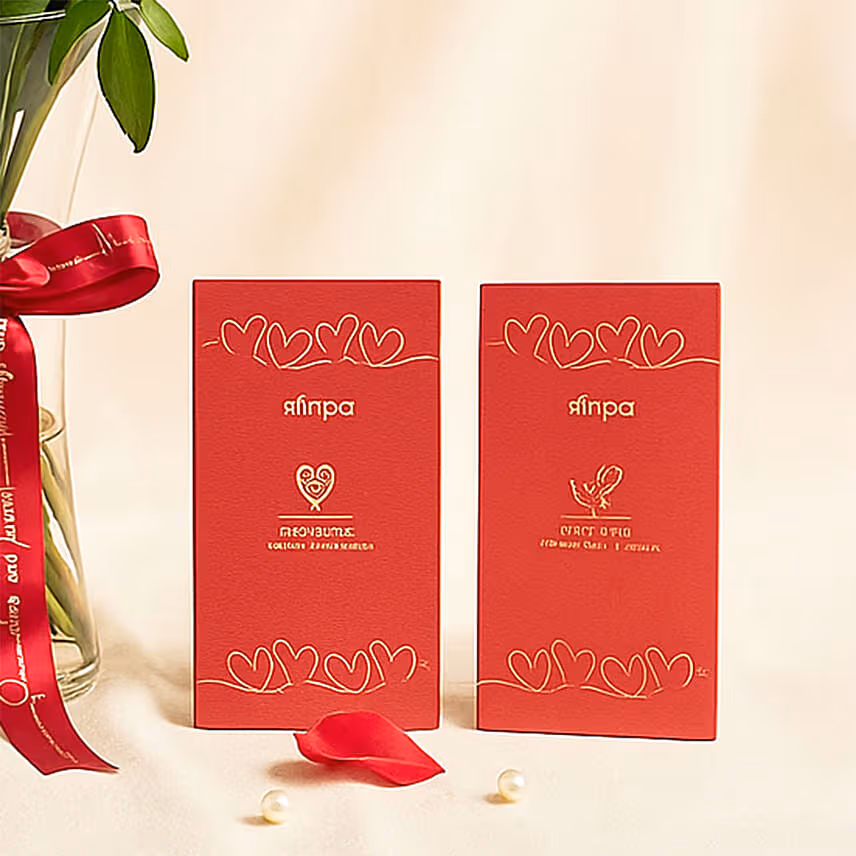 Ravishing Romance Vase With Chocolates Bar