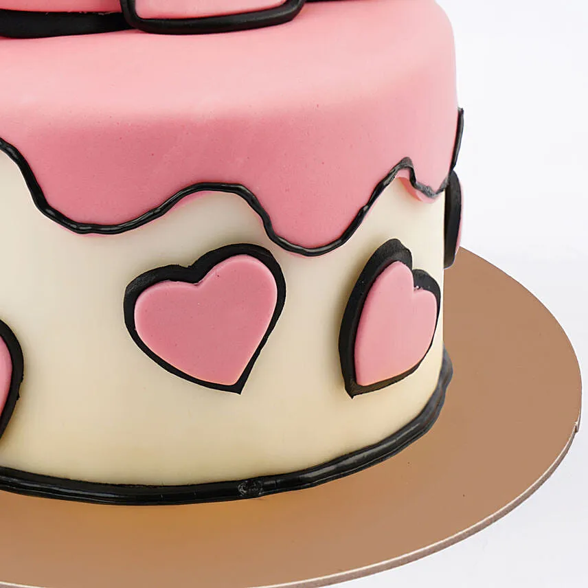 Pink Breeze Celebration Vanilla Cake