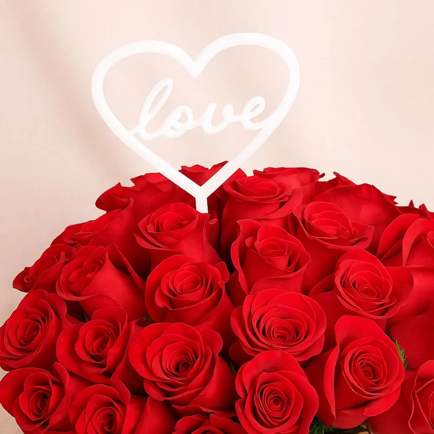 Love Light Red Flower Bouquet