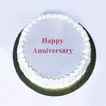 Delicious Red Velvet Candle Cake for a Happy Anniversary Celebration