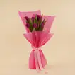 Purple Tulip Bouquet For Mom - With Jewelries