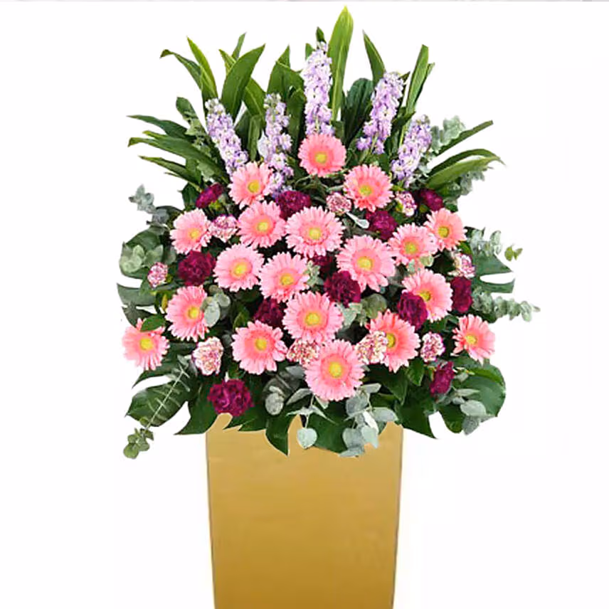 Pink N Purple Flower Stand