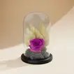 Eternal Purple Rose in Glass Dome with 'Mom' Topper - Perfect Gift for Mother's Day