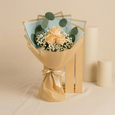 Peach Roses Love