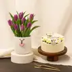 مزهرية توليب أرجواني بديع
