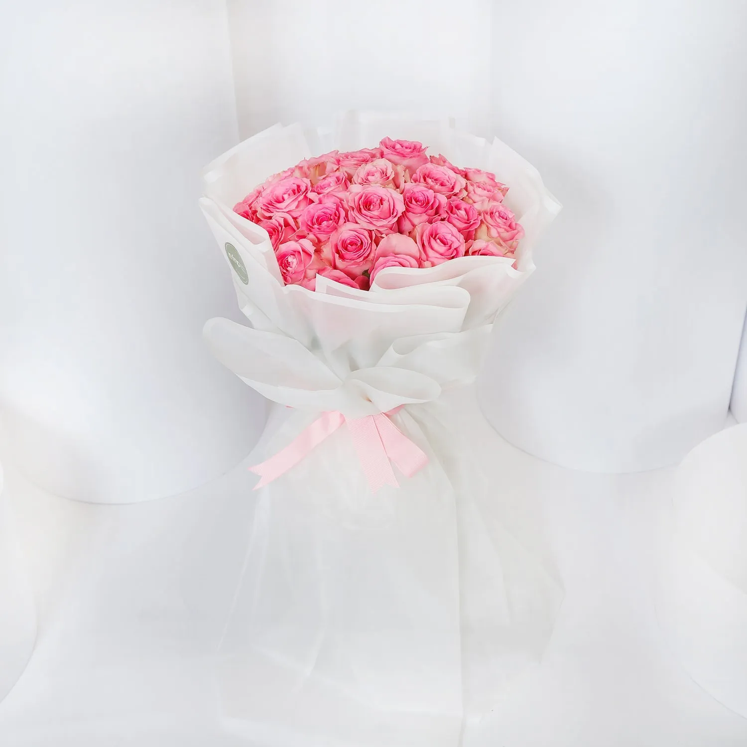 Elegant Pink Roses Bouquet for Mom - Perfect Gift of Love