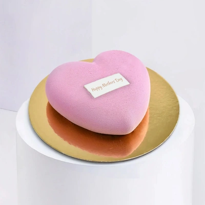 Delightful Red Velvet Heart Cake - Perfect for Mother's Day