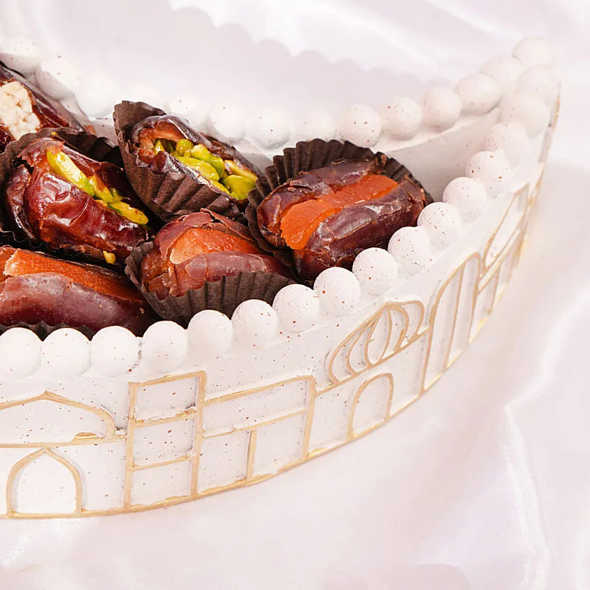 Stuffed Dates Blessing Platter