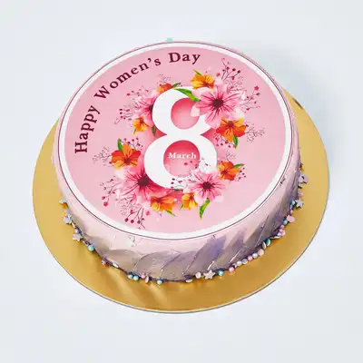 Women's Day Luscious Red Velvet Cake - 500 Grams