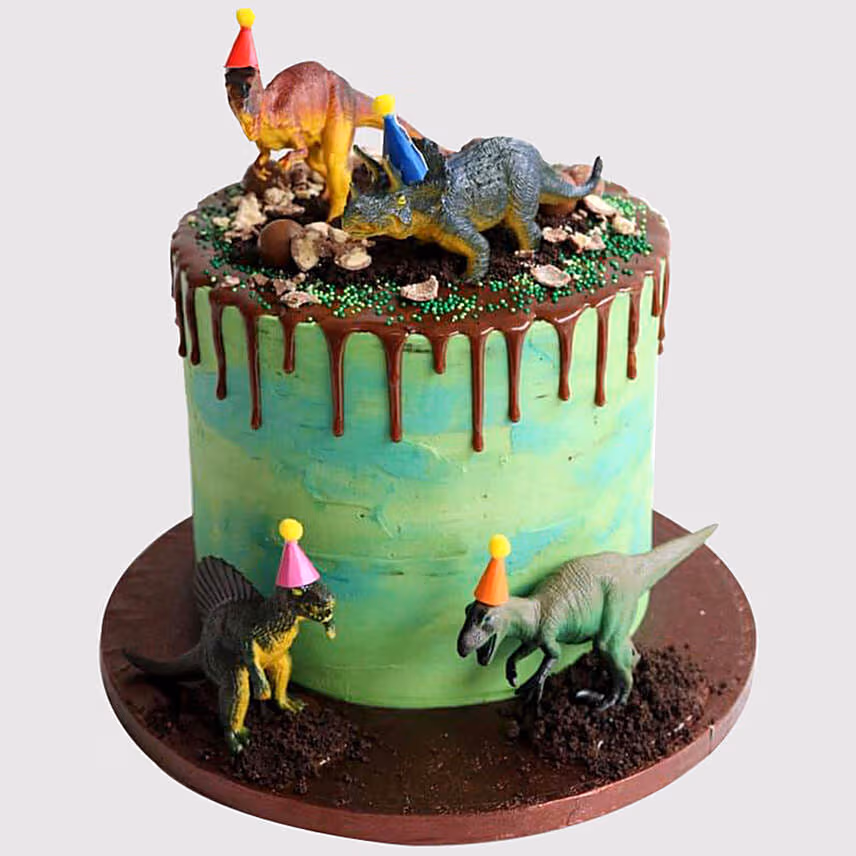 Dinosaur Party Vanilla Cake