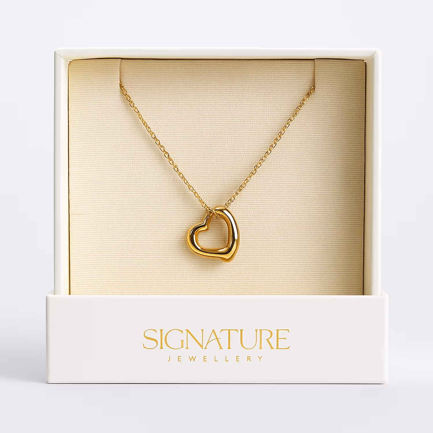 Signature Jewelry | Elegant Golden Heart Necklace