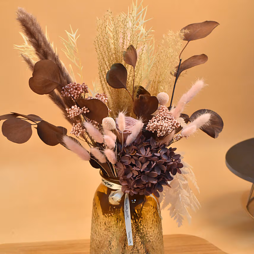 Classic Mixed Flowers Jar Arrangement