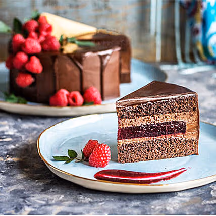 Decadent Chocolate Drip Ice Cream Cone Cake with Fresh Berries